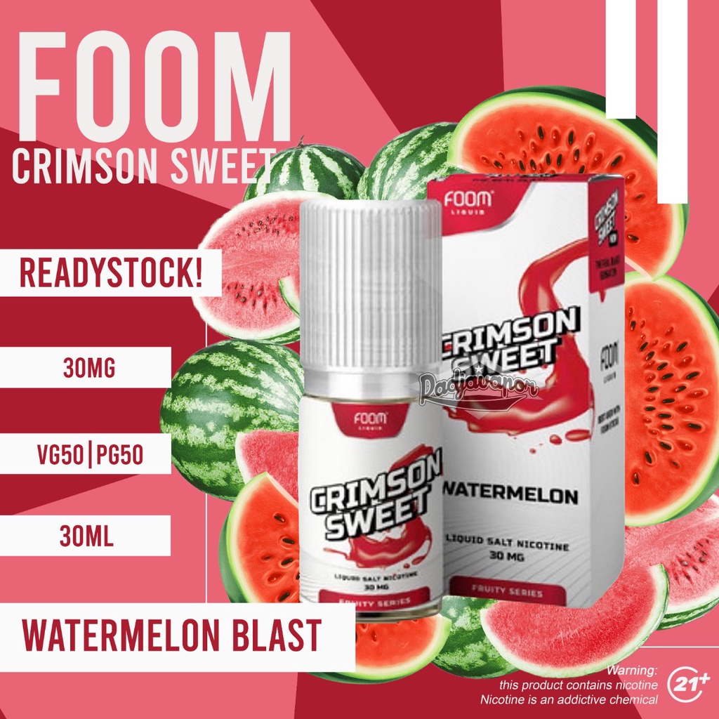 LIQUID 30ML FOOM CRIMSON SWEET WATERMELON