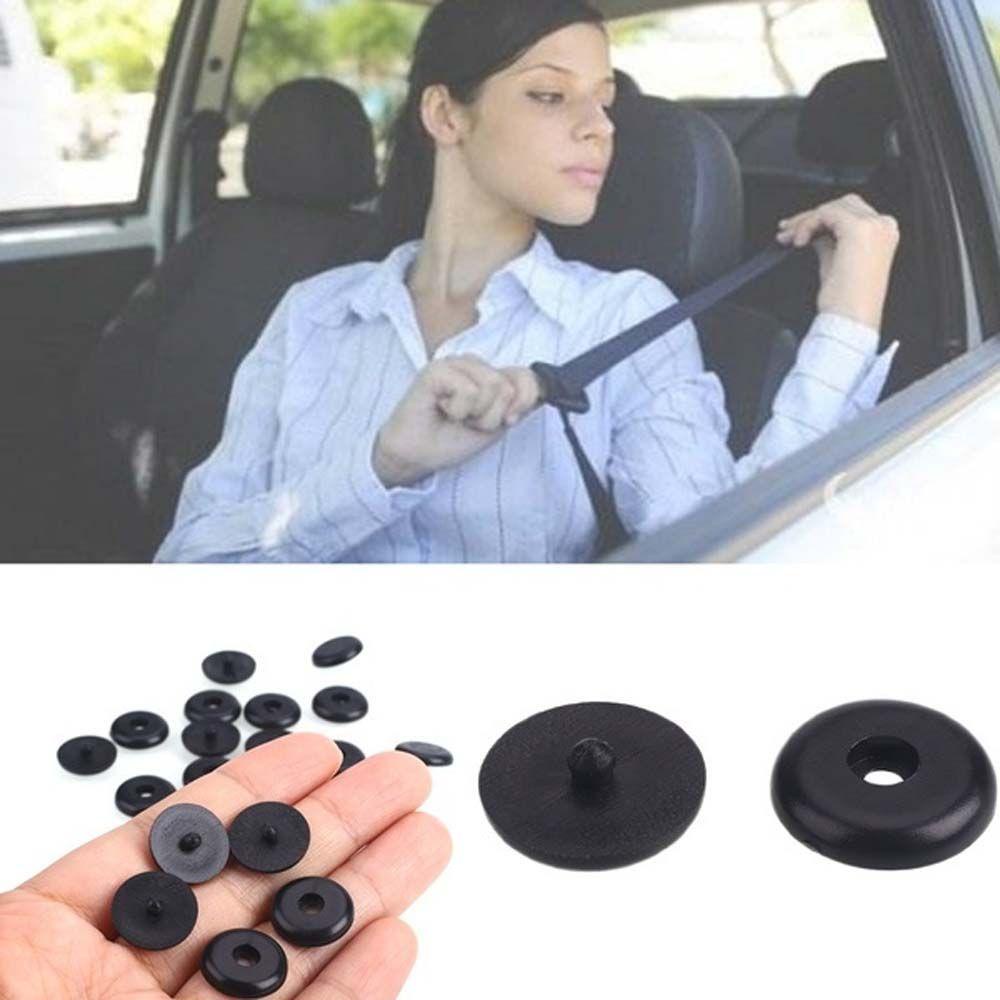 Lanfy Sabuk Pengaman Limit Gesper Universal Hitam Non-slip Penahan Car Seatbelt Stopper Klip Stopper