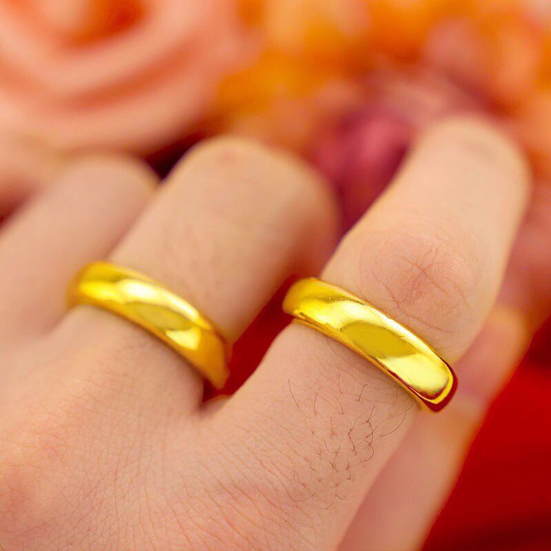 cincin nikah polos lapis emas 24k