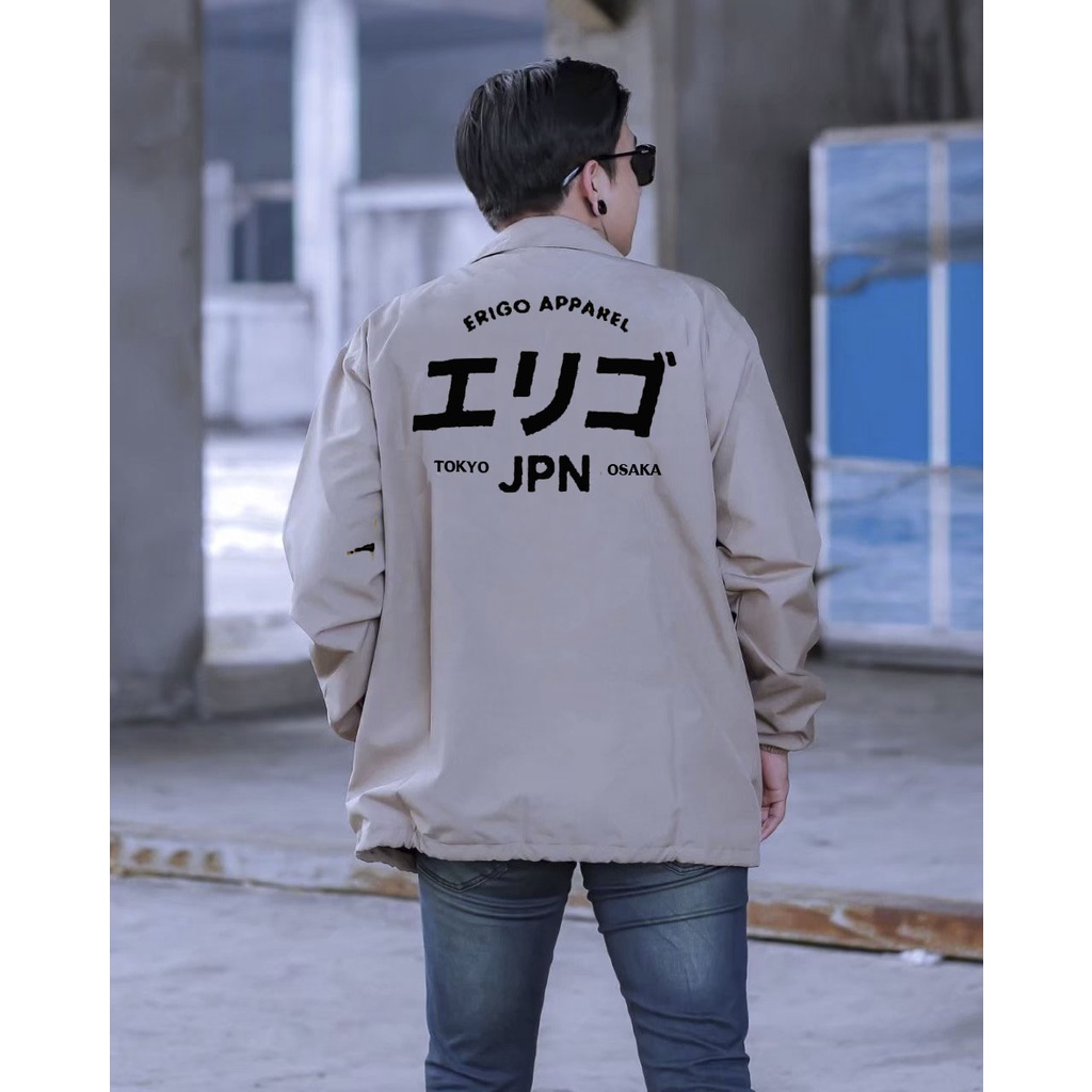 Coach erigo Jacket remaja Apparel NAGA jepang jaket pria wanita jacket murah distro remaja kekinian terbaru jeket perasut-2