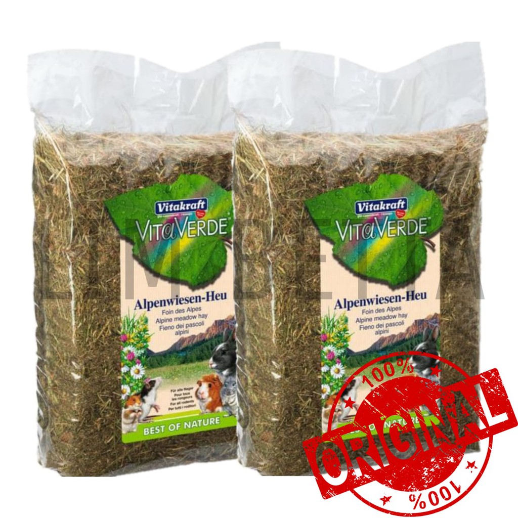 VITA VERDE ALPINE HERBAL HAY 1 KG / MAKANAN KELINCI DAN RODENT