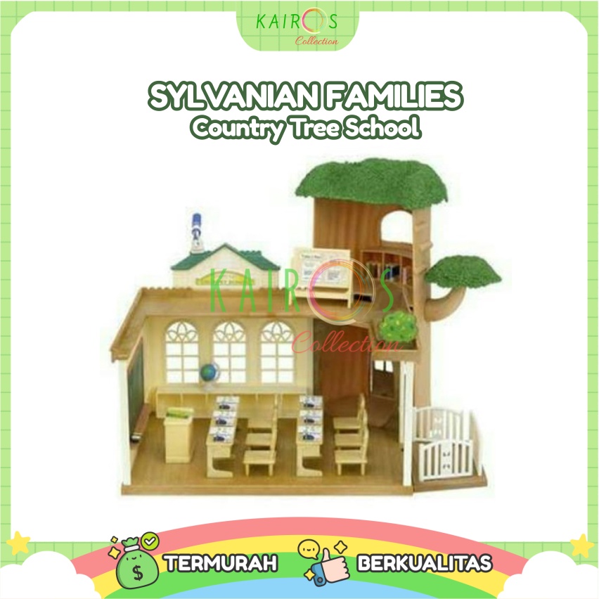 Rumah Sekolah Sylvanian Families Country Tree School Epoch 5105