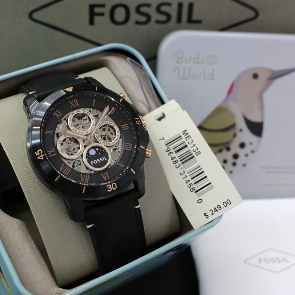 JAM TANGAN PRIA WANITA | RANTAI | KULIT | KARET | MURAH | ORI ME3138 ANALOG FOR MEN