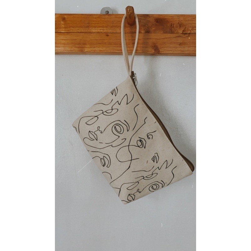 [VIBESBAGS] KANVAS TEBAL POUCH SABLON FULL PRINT