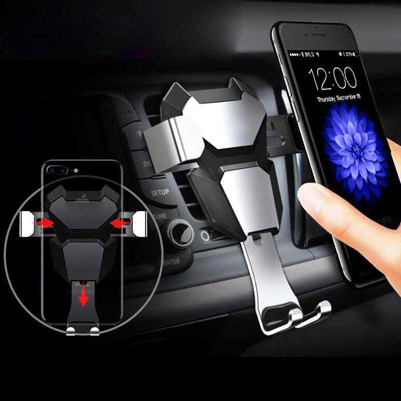 (100% BARANG ORI) INIU Car Holder Smartphone Metal Air Vent - IN03