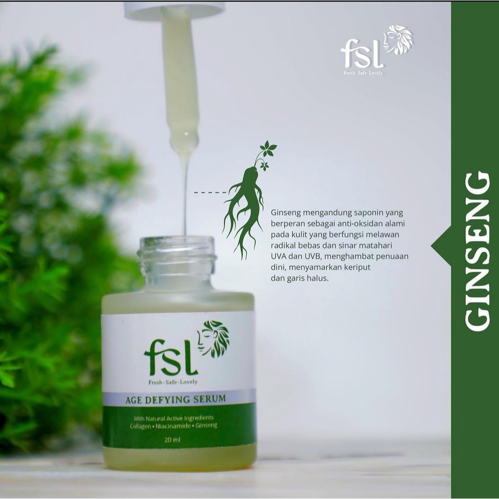 FSL Age Defying Serum Kolagen Skincare Anti Aging Atasi Penuaan Dini