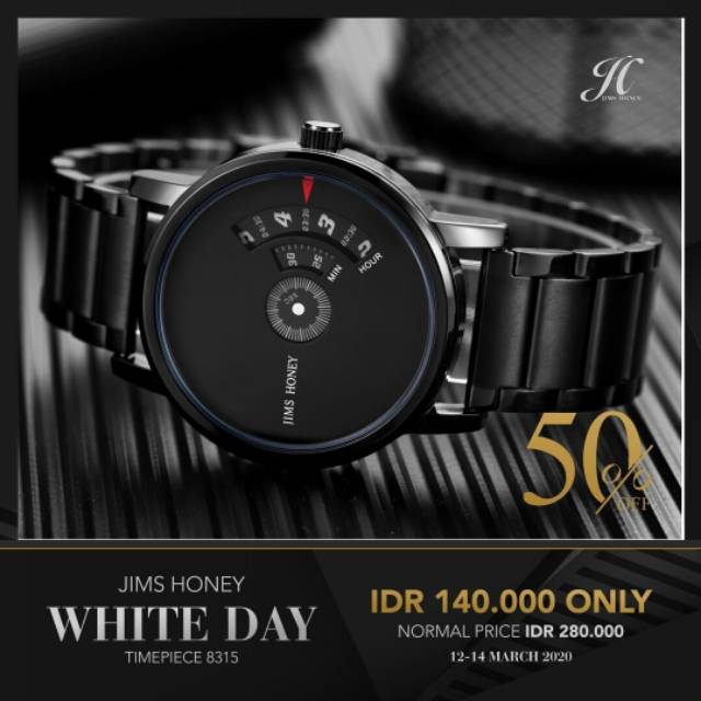 Jam tangan Pria JT 8315 Jimshoney original dengan Box sertifikat cod kokoh kuat anti air realpic