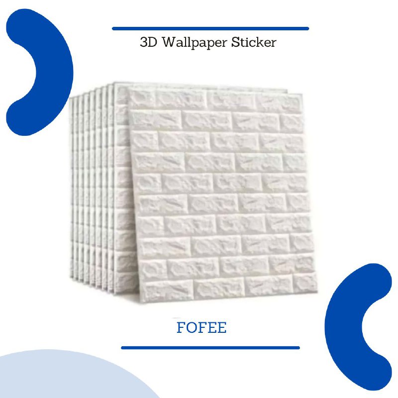 [IMPORT] - Wall Paper 3D Foam Wall Sticker Dinding Dekorasi Rumah 70x77 cm