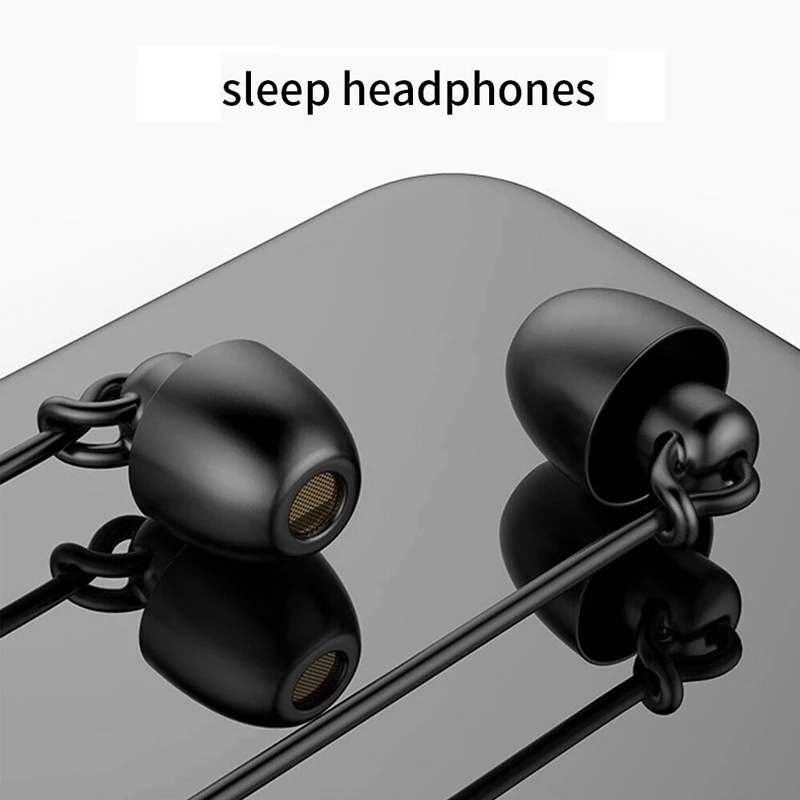 Earphone Kabel 3.5mm Universal Dengan Mic / Noise Isolating Untuk Tidur