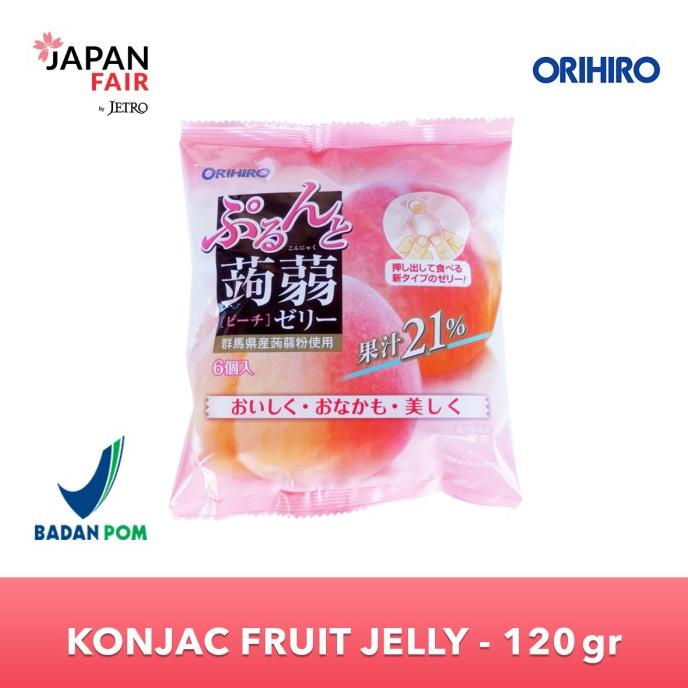 

;&;&;&;&] Jelly Jepang Orihiro Jelly Peach 120 Gr