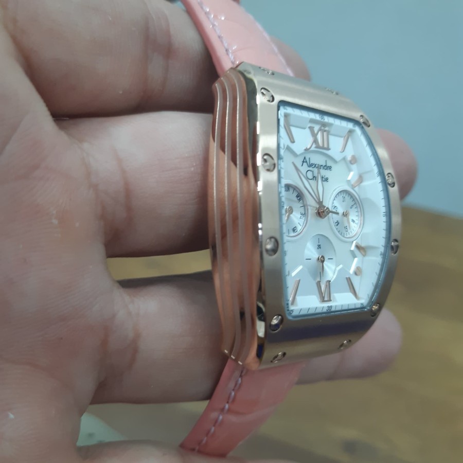 ORIGINAL Jam Tangan Wanita Alexandre Christie Leather AC 2780 / AC2780 / 2780 Garansi Resmi 1 Tahun.