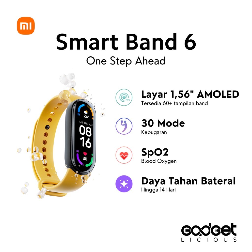 Xiaomi Mi Smart Band 6 - Garansi Resmi