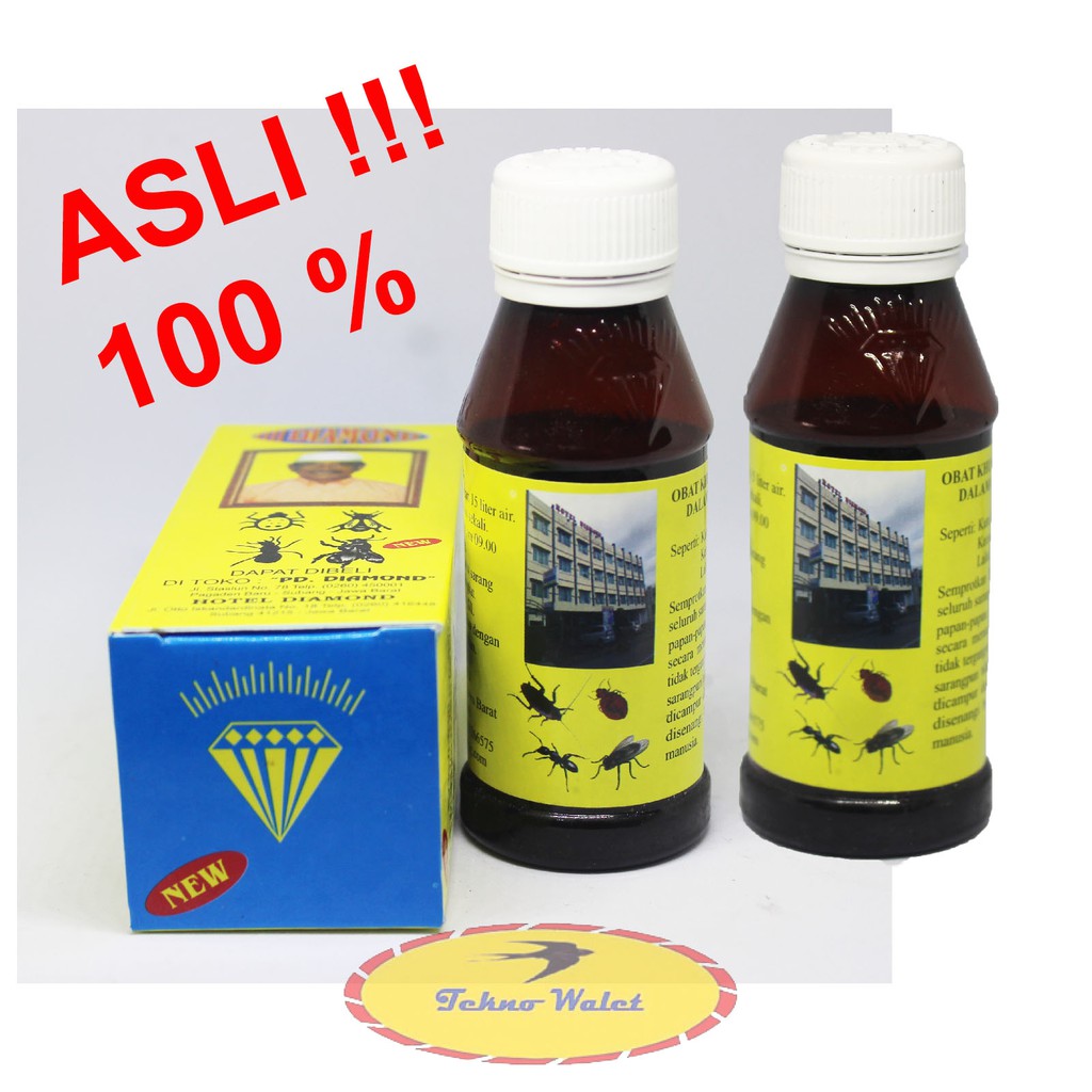 Diamond Pembasmi Hama Burung Walet, Anti Hama Rumah Burung Walet Botol Plastic Original