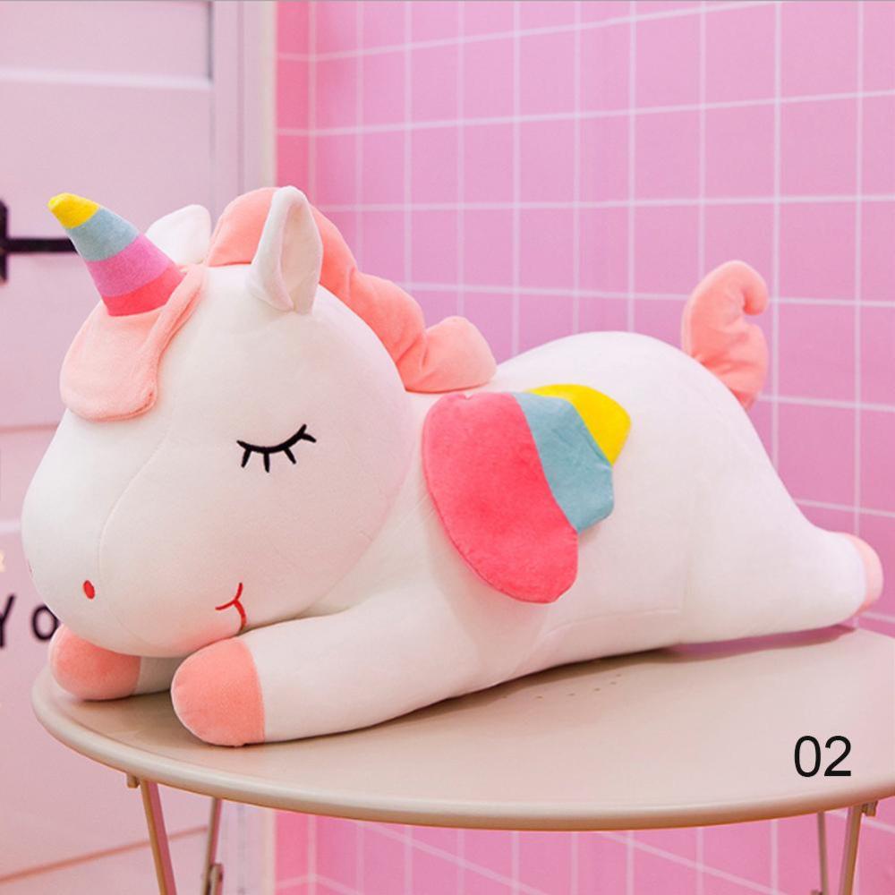 Timekey Mainan Boneka Stuffed Plush Unicorn 30cm Untuk Hadiah Ulang Tahun Anak Perempuan O1Q2