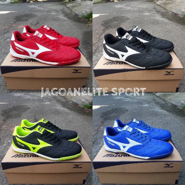 Promo Sepatu  Futsal  Mizuno Bagus  Murah Awet Jahit Sol  