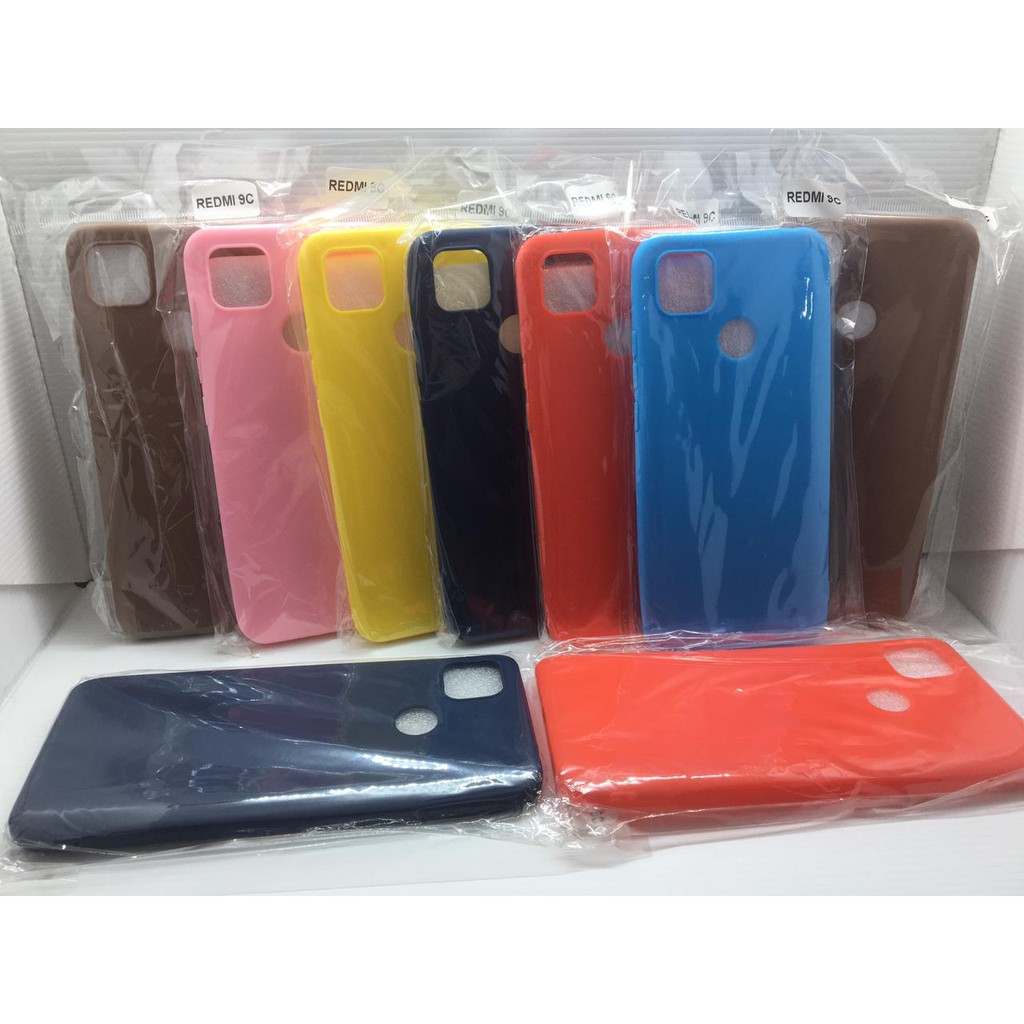 case dove Iphone redmi 9A / redmi 9c Colourful Ultrathin Silicone Case / Matte Case