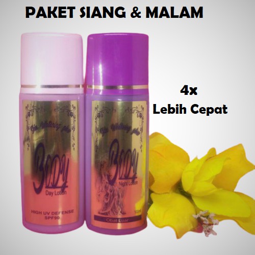 [ COD ] NIGHT GLOW 4x PEMUTIH DOSIS TINGGI HB WHITENING BADAN / TUBUH BODY LOTION PEMUTIH
