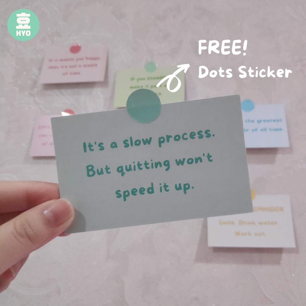 

[HYO] (FREE Dots Sticker) Aesthetic Motivational Positive Wall Decoration