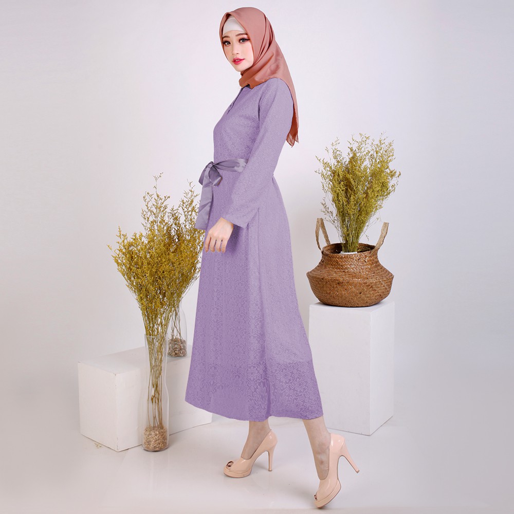 Long dress Gamis maxi Brukat model terbaru - XSHOP Batinah