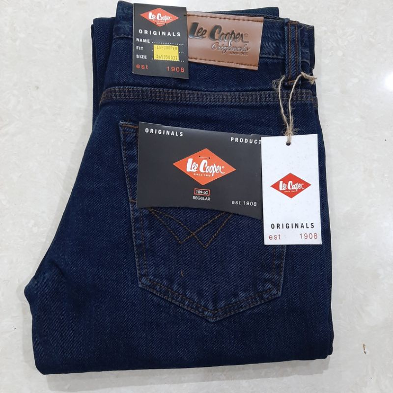 Celana jeans reguler pria size 28-38