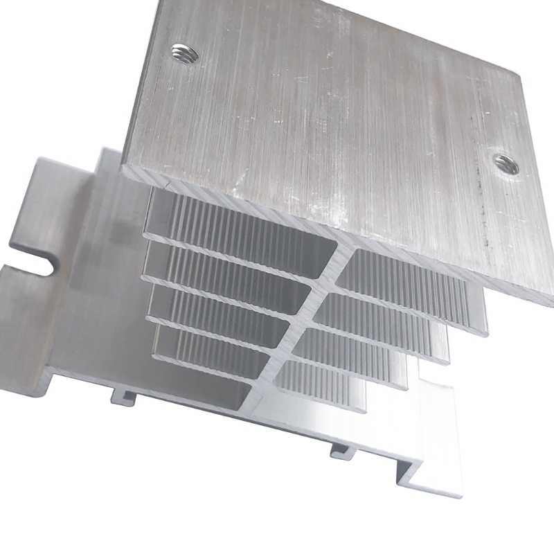 Bt Aluminium Heat Sink Untuk Relay Solid State Fase Tunggal 10A-40A SSR Disipasi