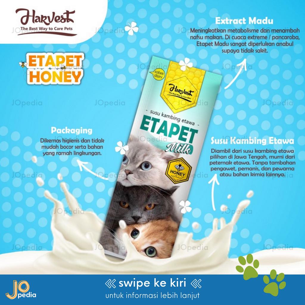 ETAPET HONEY Susu Kucing Anjing Susu Kambing Etawa Bubuk Bebas Laktosa Kitten Puppy Milk