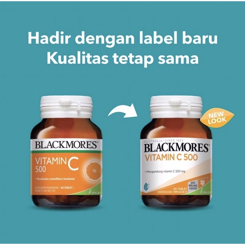 Blackmores vitamin C 500 mg ( meingkatkan daya tahan tubuh )