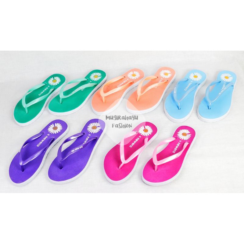 Sandal Jepit New Era Sun Flower - Sendal Rumahan Wanita