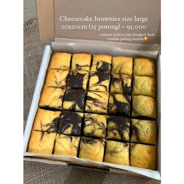 

Cheesecake Brownies