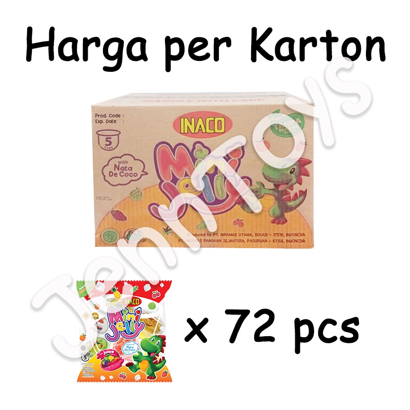 JennToys - Makanan anak Pudding puding jelly - INACO MINI JELLY 5pc KARTON