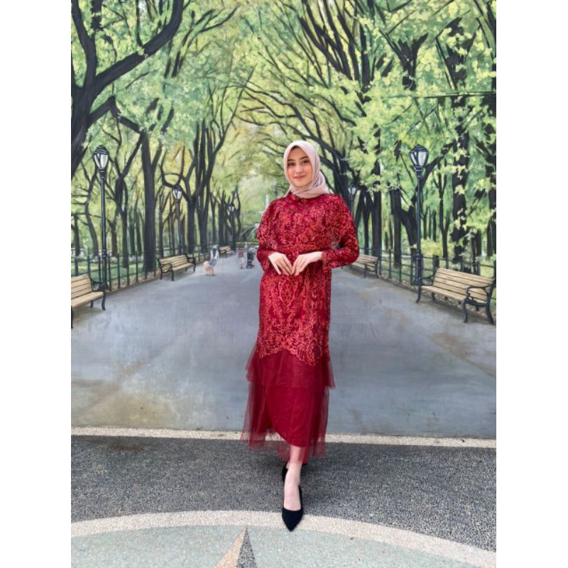 PB//GAMIS PRETY ZINTA TILE SUGARCANDY - DRESS PESTA KONDANGAN TERBARU - FASHION MUSLIM - BAJU GAMIS 