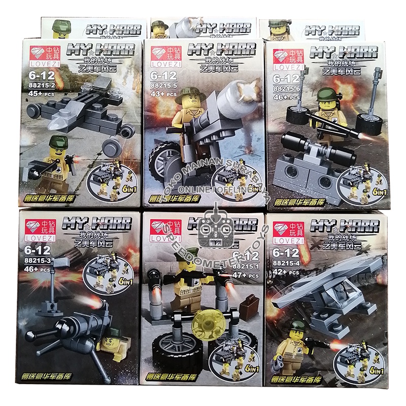 Blocks Murah (lego) isi 6 World War 2 | Mainan Edukasi Anak
