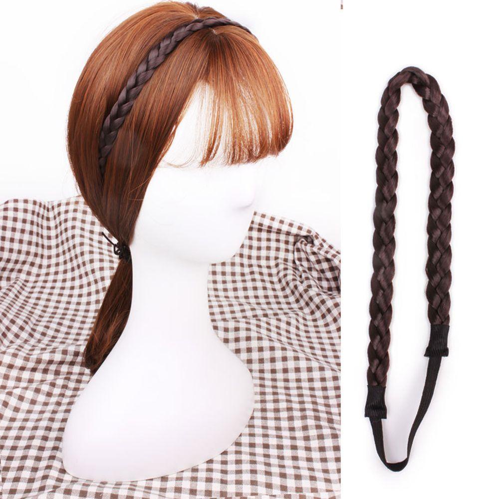 Needway Rambut Band Pernikahan Fashion Wanita Kepala hoop Aksesoris Rambut Hiasan Kepala Memutar Wig Headband