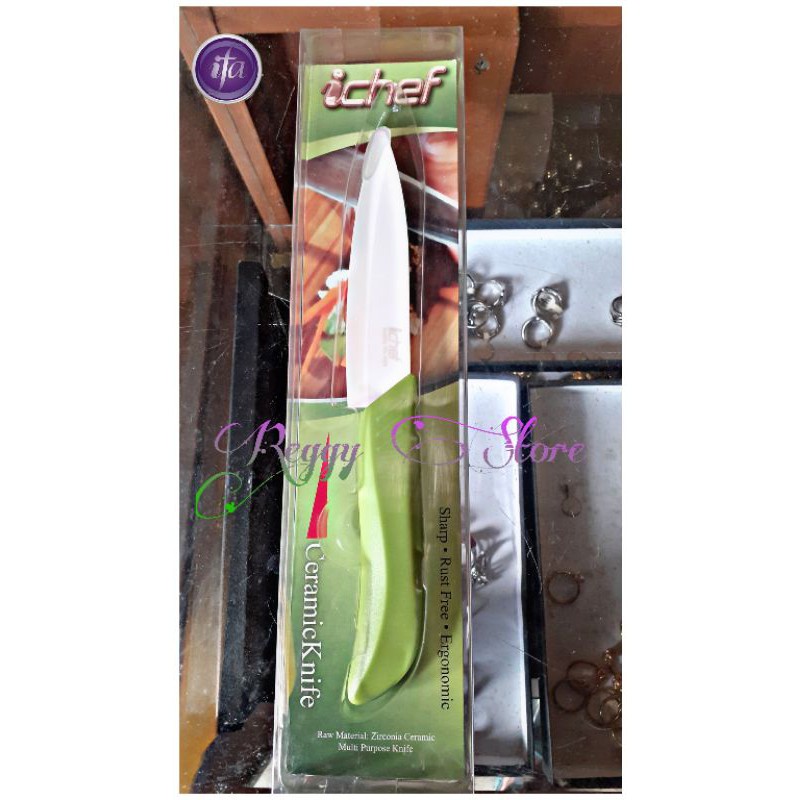 pisau keramik ichef / pisau ceramic satuan / ceramic knife 5 inch