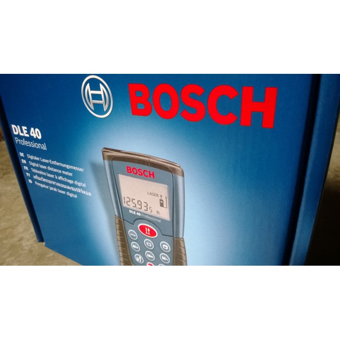 Jual Meteran Laser Digital Bosch DLE 40 Professional Murah | Shopee ...
