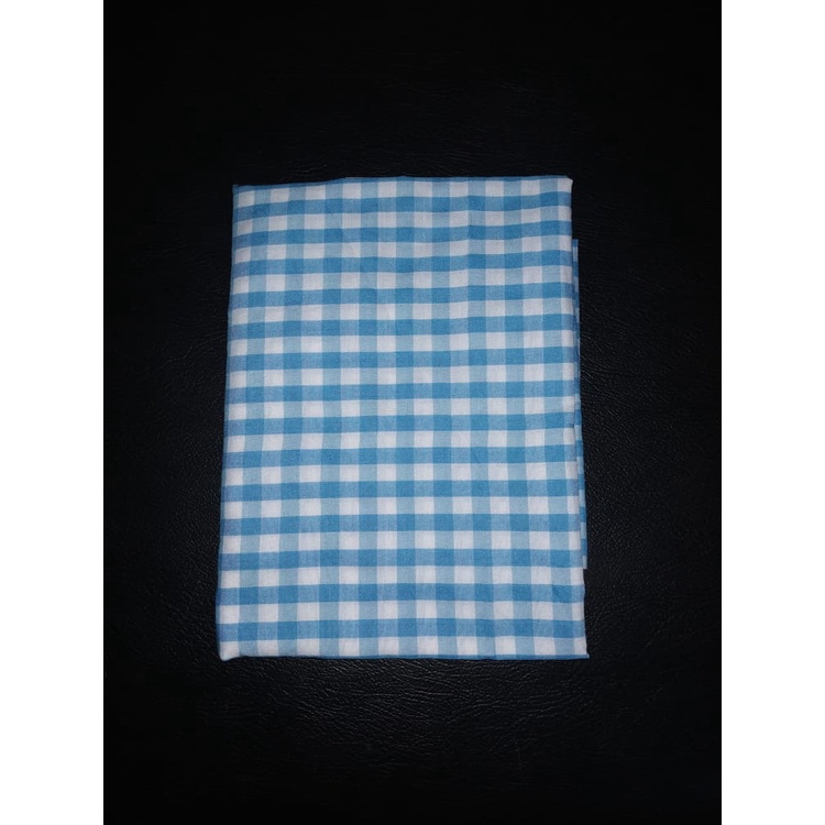 Kain Kotak-kotak 024 / 1 cm Lebar 150 cm / 1,5 Meter Bahan Katun Polyester Kain Estetik Gaya Korea