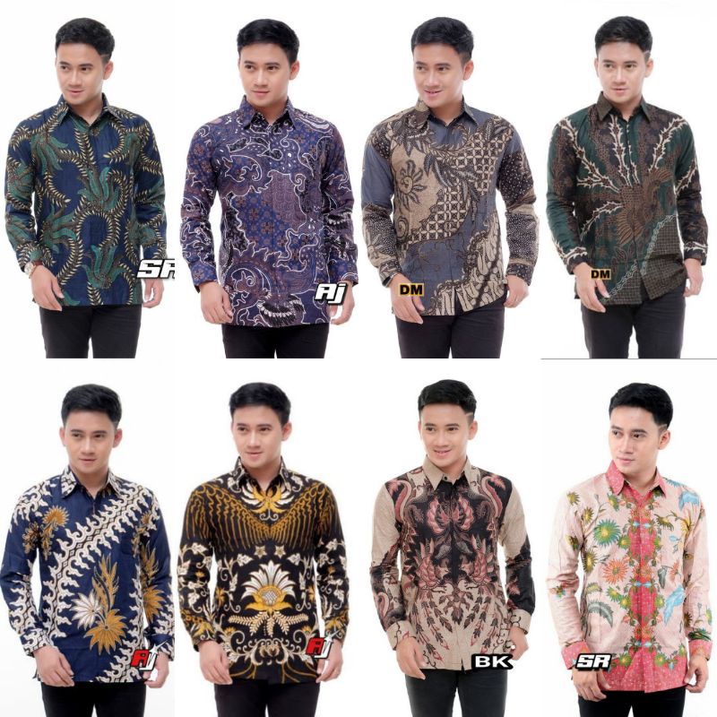 KEMEJA BATIK PRIA LENGAN PANJANG SIZE S M L XL XXL BSWART Batik HRB026 kenango