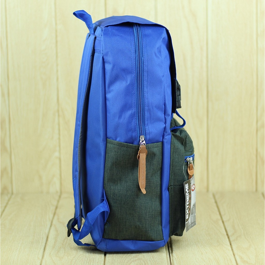 BEST SELLER Ransel Pria Wanita Tas Distro Extreme Biru Backpack Laptop Tas Sekolah Kuliah Kasual