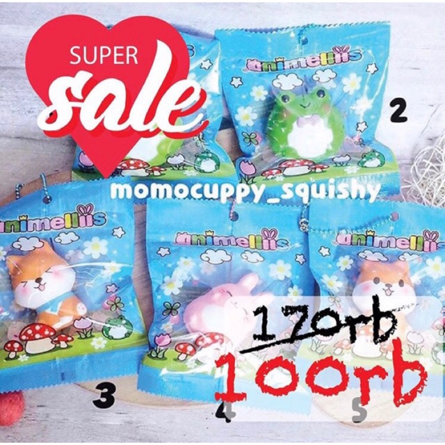 PROMO SQUISHY LICENSED mini animelliis by creamiicandy (100% ORI)