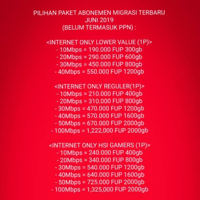 Harga Wifi Bulanan Area Malang - Harga Paket Indihome 2020 ...