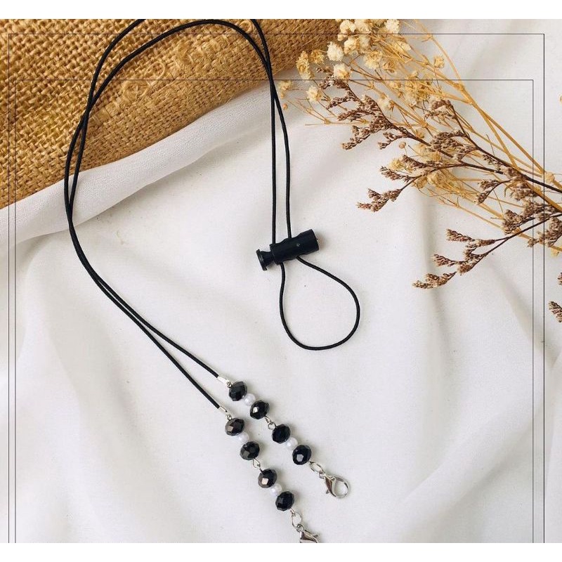 STRAP MASKER MUTIARA KRISTAL/STRAP MASKER 2IN1/PENGAIT MASKER