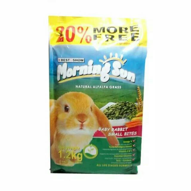 Makanan Kelinci MORNING SUN SMALL BITES 1.2kg Pelet Kelinci Morning Sun 1,2kg