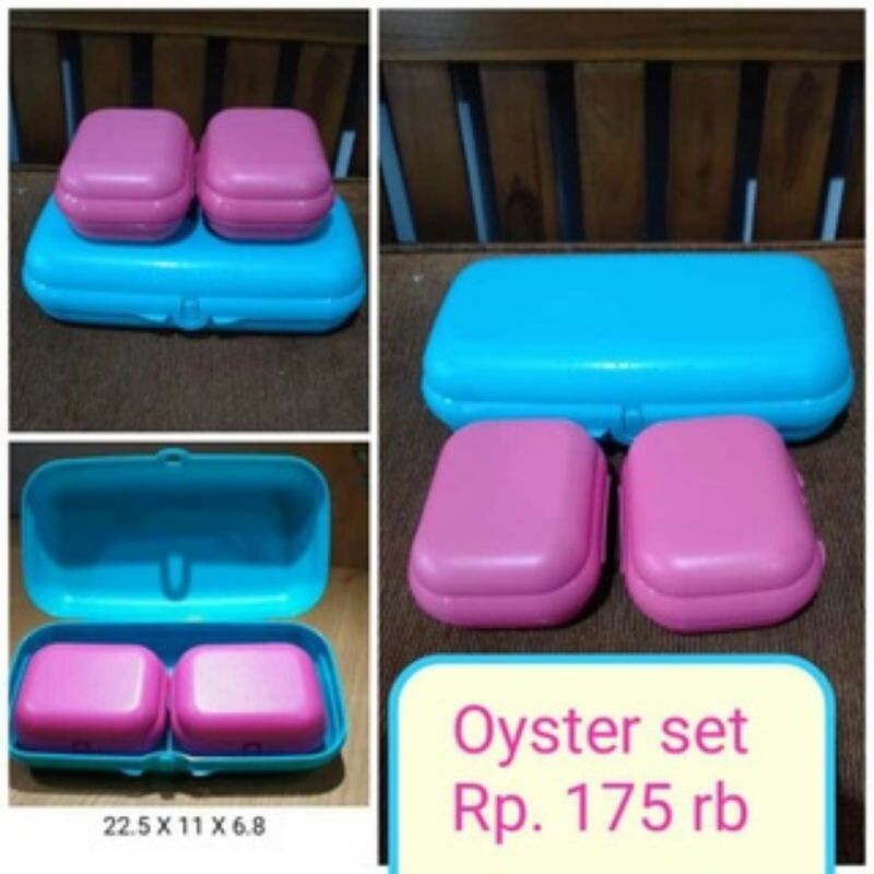 captain oyster set (3) kotak polos