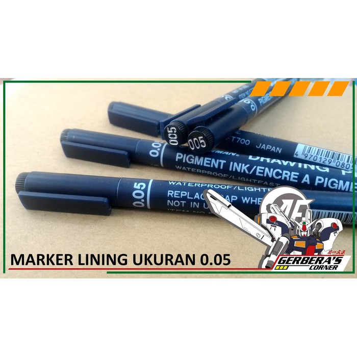 

Snowman Drawing pen 0 05 for Lining GunPla