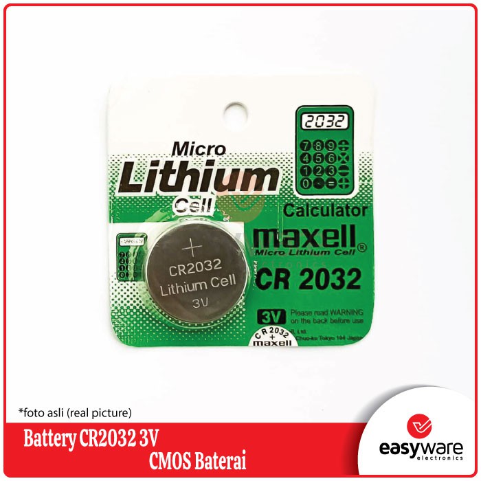 Maxell Lithium Baterai Cr2032 CR 2032 3v