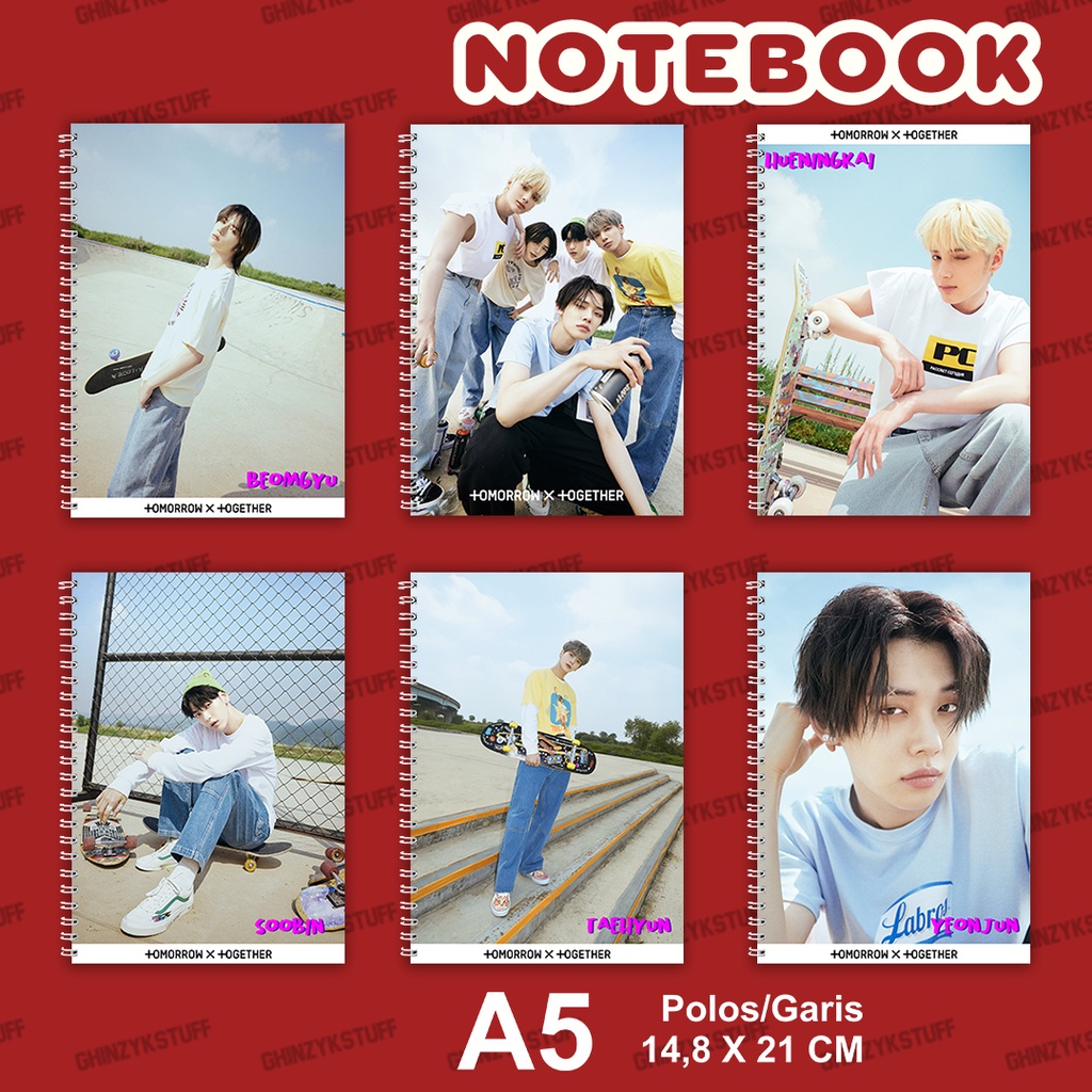 

Notebook KPOP TXT The Chaos Chapter- FIGHT OR ESCAPE Seri 1 Ukuran A5 14,6 cm x 21 cm KPOP Merchandise
