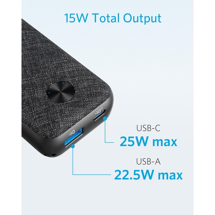 Powerbank Anker PowerCore Metro 10000 PD 25W - A1246