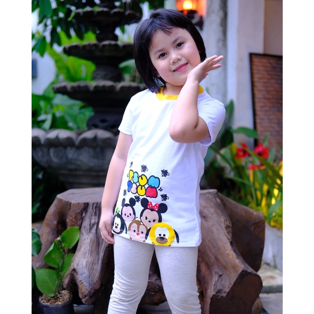 KAOS ANAK MOTIF KARTUN HERO DAN GIRLY USIA 6-14 TAHUN