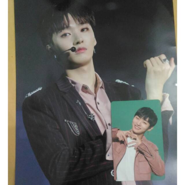 Mini Poster & PC Wanna One Premiere Fancon Jisung Set