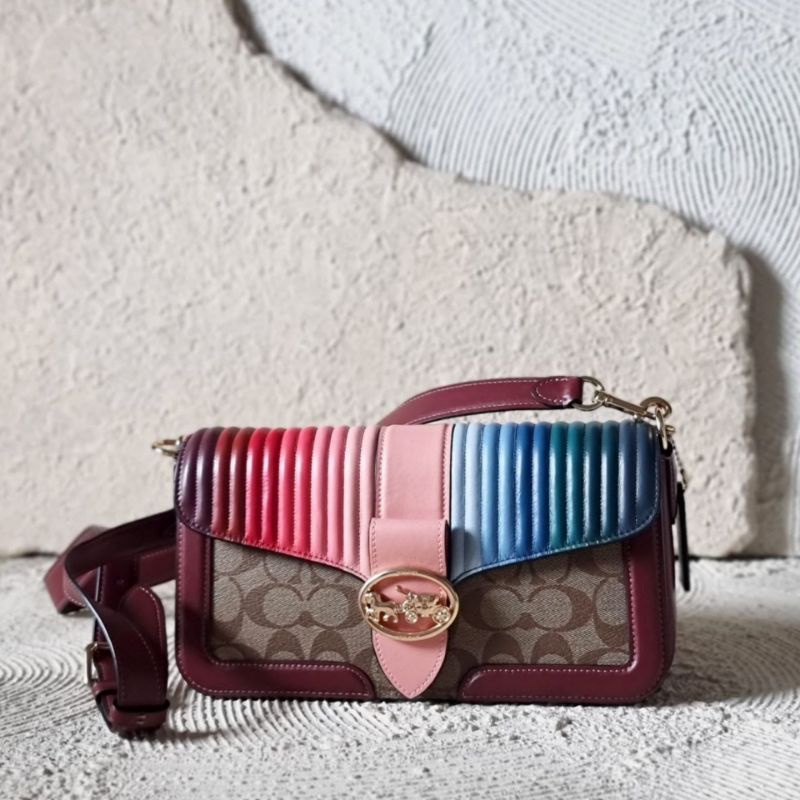Coach C1530 rainbow quilted georgie